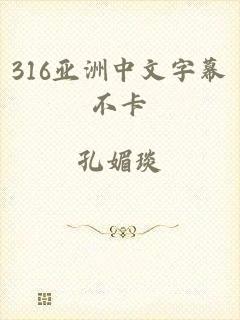 316亚洲中文字幕不卡